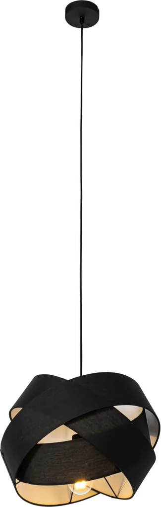 Nowoczesna lampa wisząca czarna - Cloth
