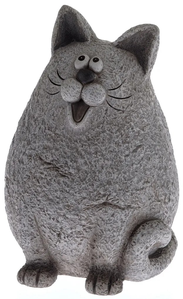 Ceramiczna kotka Lukrecia szara, 33 x 23 cm