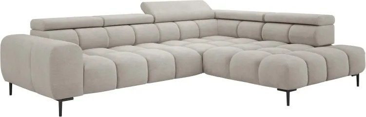 Narożnik PLAZA L wolnostojący Prawostronny w tkaninie CLOUD 03 WERSAL