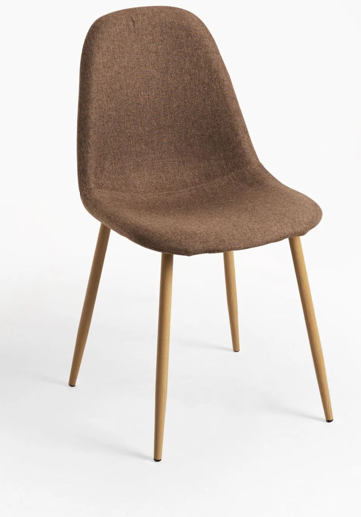 Pakiet 4 krzese z tkaniny Teok