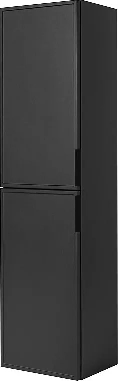 Szafka łazienkowa, ciemnoszara, uchwyt czarny, 27 x 35 x 136 cm