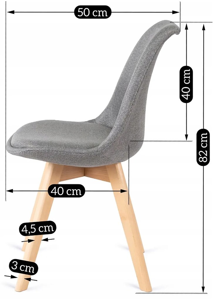 Zestaw Stół Okrągły Rozkładany HARRY 102-142 cm Dąb Artisan i 6 Krzeseł NEVEL Szarych Skandynawskich