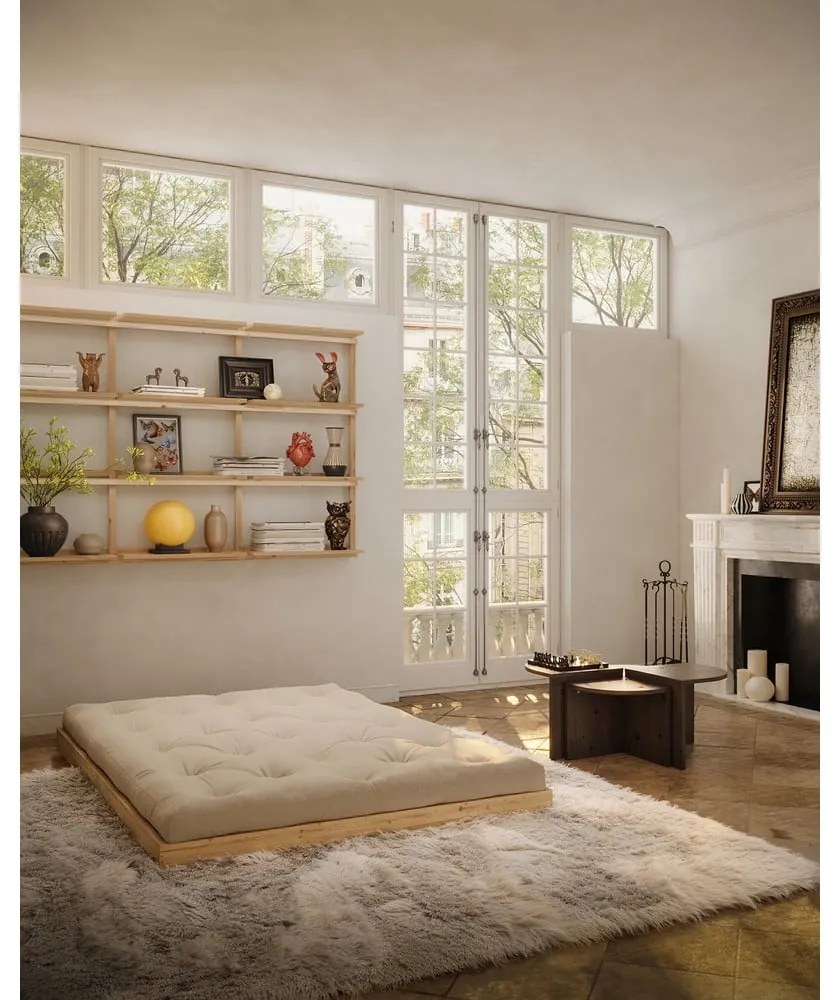 Brązowa rozkładana sofa 145 cm Flip – Karup Design