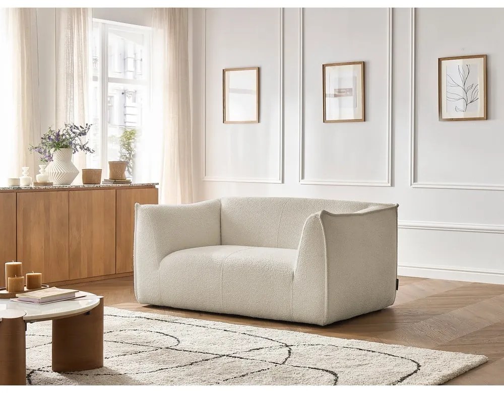 Beżowa sofa z materiału bouclé 170 cm Giorgia – Bobochic Paris