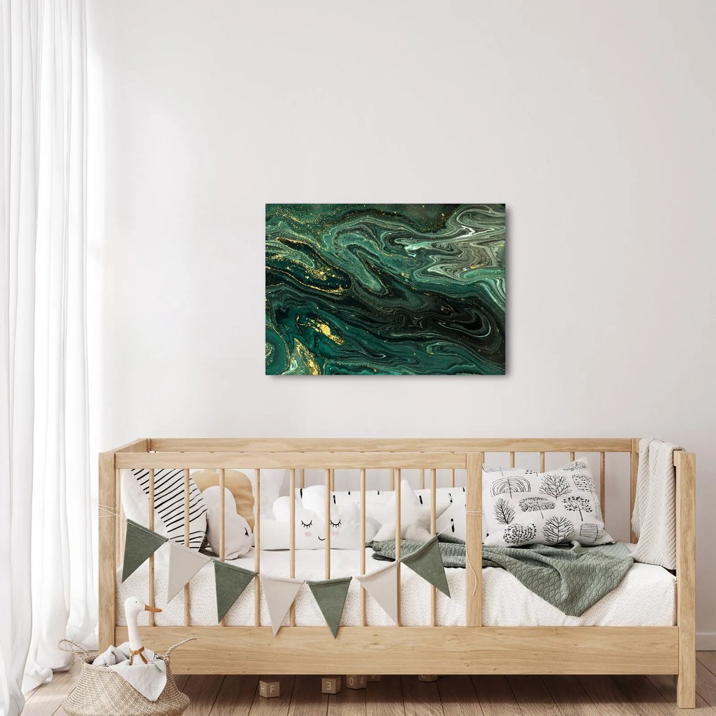 Obraz - Zielony marmur (70x50 cm)