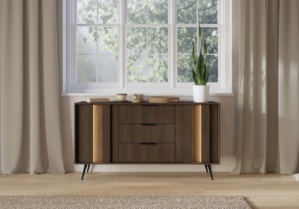 Komoda DAVANTI 153,5 cm do Salonu Sypialni Dąb