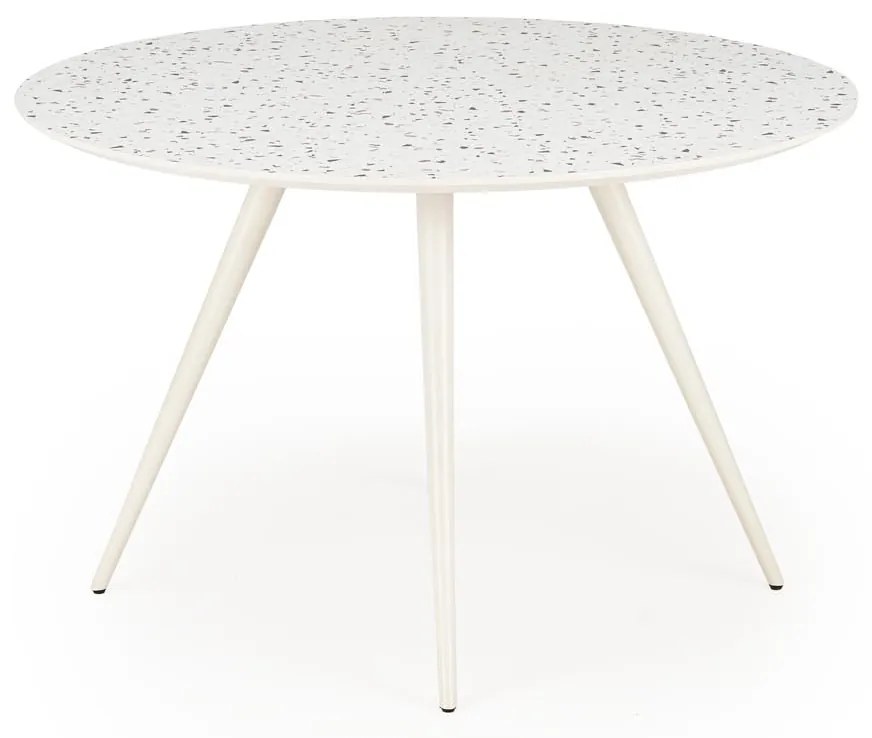 ARAMIS Stół jadalniany Okrągły 4-osobowy Lastryko Biały Nowoczesny fi.120cm