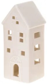 Ozdobny domek ceramiczny LED, 16 cm