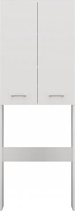 Szafka Łazienkowa POLA DD | Biała | 64x30x180 cm | Regał Nad Pralkę