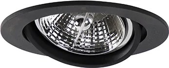 Zestaw 6 nowoczesnych czarnych, uchylnych reflektorów wpuszczanych AR70 - Cisco