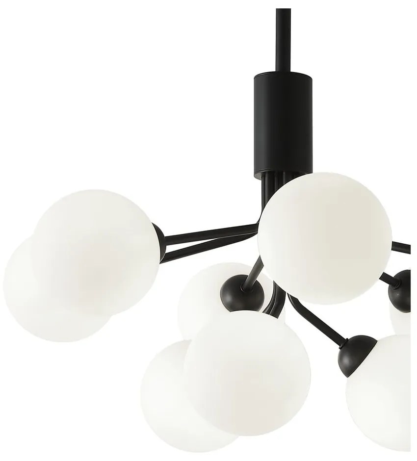 Czarno-biała lampa wisząca SULION Musa, wys. 102 cm