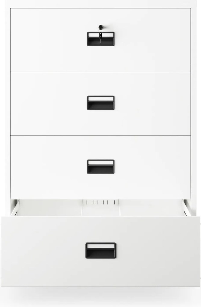 Szafa kartotekowa metalowa biała: SARA XL V4, 900 x 1320 x 600 mm