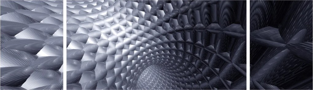 Obraz - Abstrakcja 3D (170x50 cm)