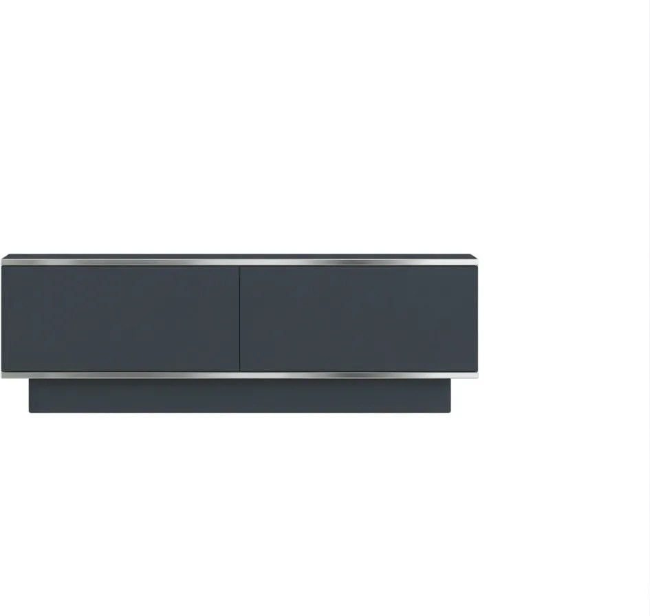 PROMOCJA Stolik RTV ALVIN 135 cm, antracyt/srebrny II. jakość
