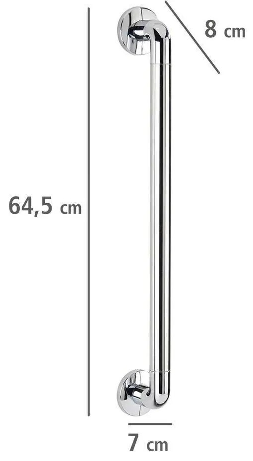 Poręcz łazienkowa chromowana 64,5 cm SECURA, WENKO