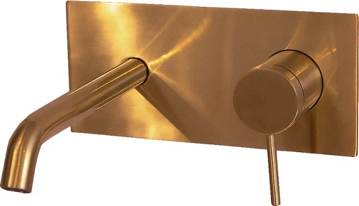 Envol bateria umywalkowa podtynkowa z szczotkowanego miedzi