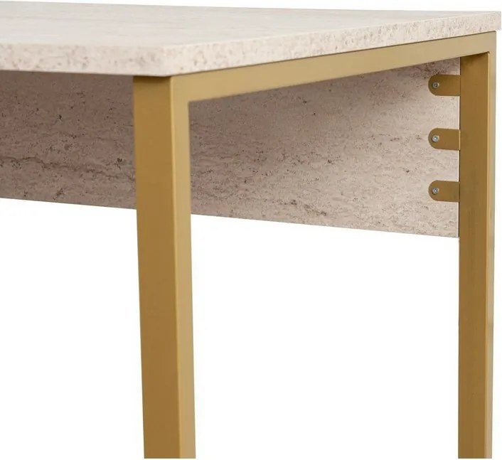 Biurko Twin Travertine and Gold