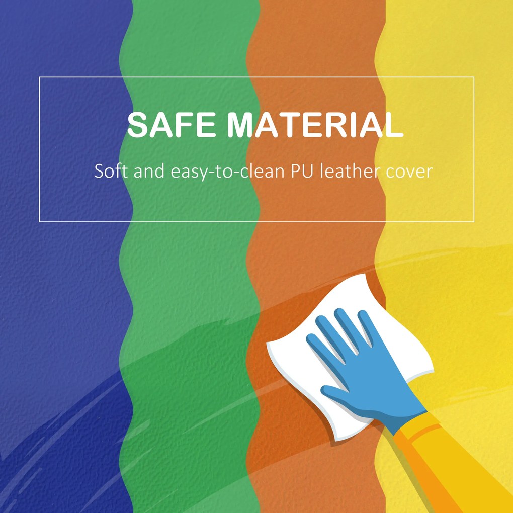 HOMCOM Zestaw miękkich klocków budowlanych 11-częściowy Piankowe zabawki dla maluchów 1-3 lata Kolorowe i bezpieczne | Aosom PL