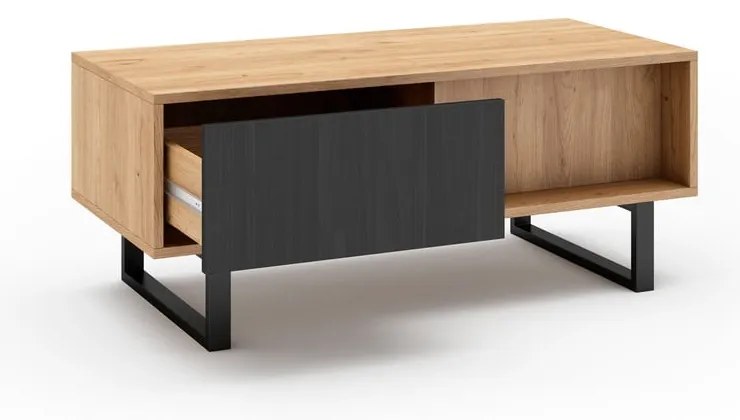 Stolik w dekorze dębu 55x110 cm Madona – Marckeric
