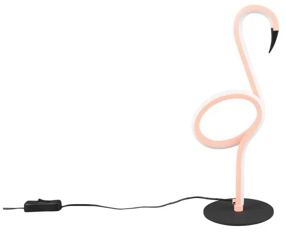 Różowa lampa stołowa LED (wysokość 35 cm) Ingo – Trio