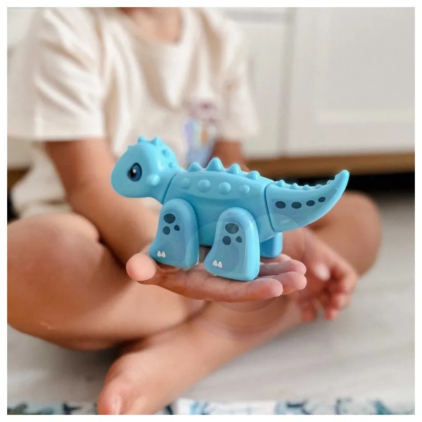Woopie zestaw konstrukcyjny 2w1 gra planszowa dinozaury + kostka 46 el.