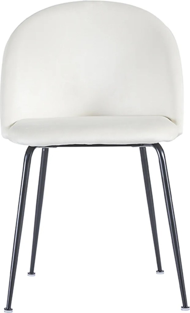 Zestaw 4 Krzese Black Dalnia Aksamitne