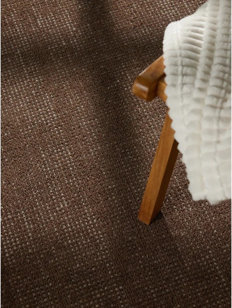 Brązowy wełniany okrągły dywan tkany ręcznie ø 200 cm Greenwich – Ted Baker