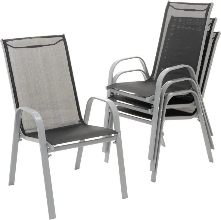 Komplet mebli ogrodowych 7 szt. antracyt