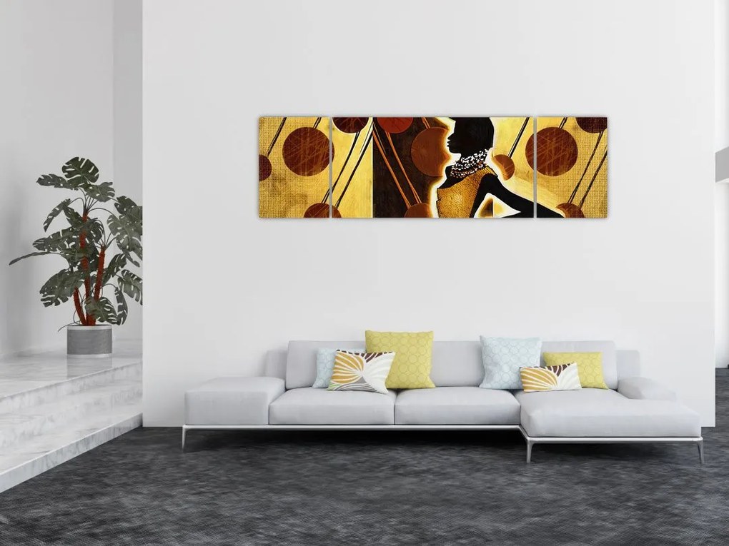 Obraz artystycznego malarstwa starożytnego (170x50 cm)