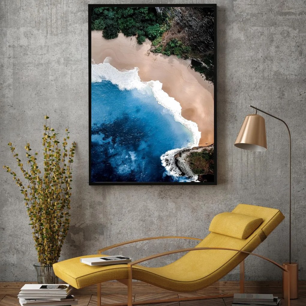 Plakat - Ocean, piasek, rafa (A4)