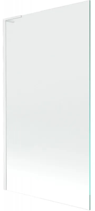 Mexen Next L bath screen 1-leaf 100 x 150 cm, transparent, white - 895-100-000-03-00-20