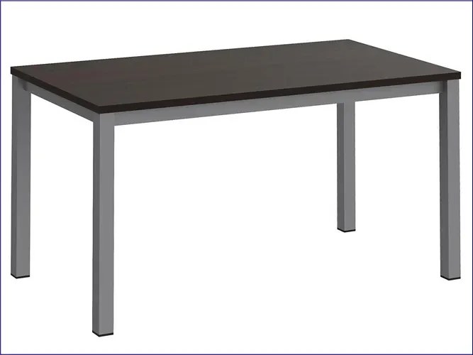 Minimalistyczne Biurko Z Metalowymi Nogami Wenge D7-F17
