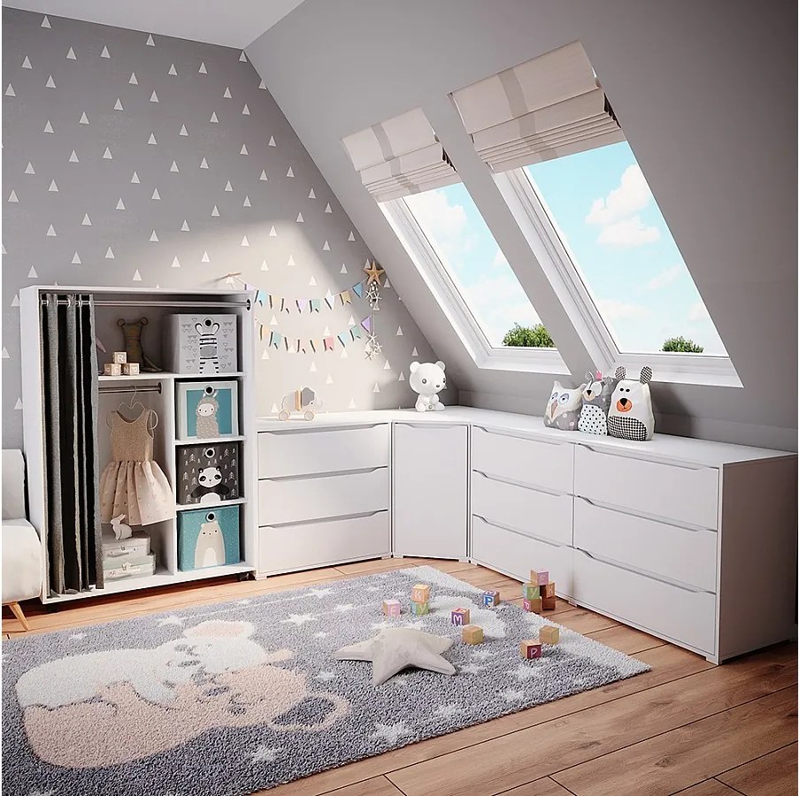 Szafa biały 100x50x146.6 doros