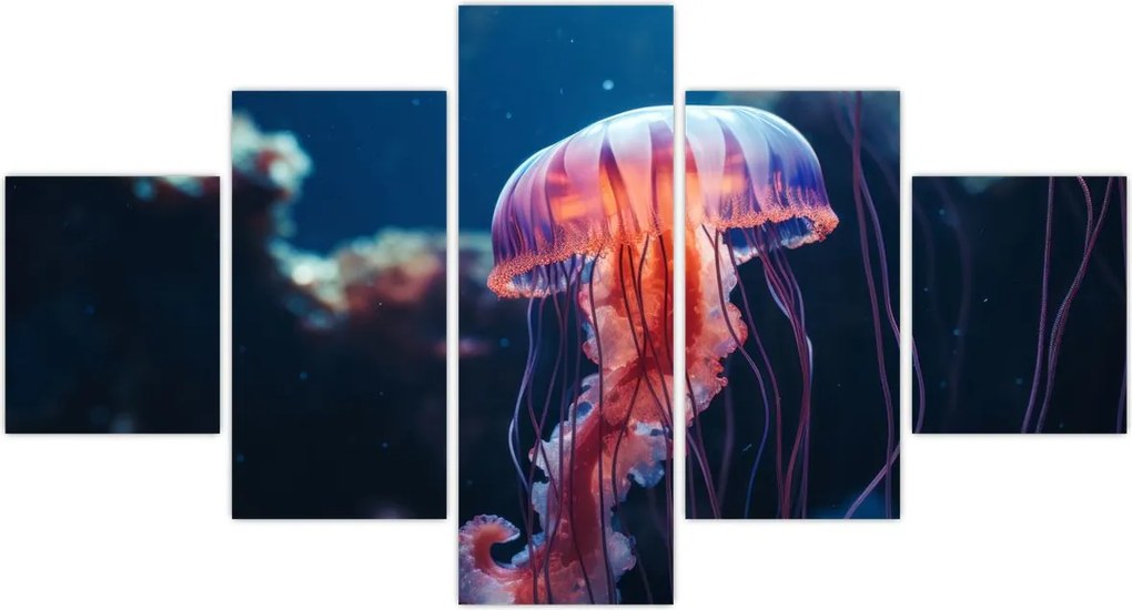 Obraz - Meduza (125x70 cm)