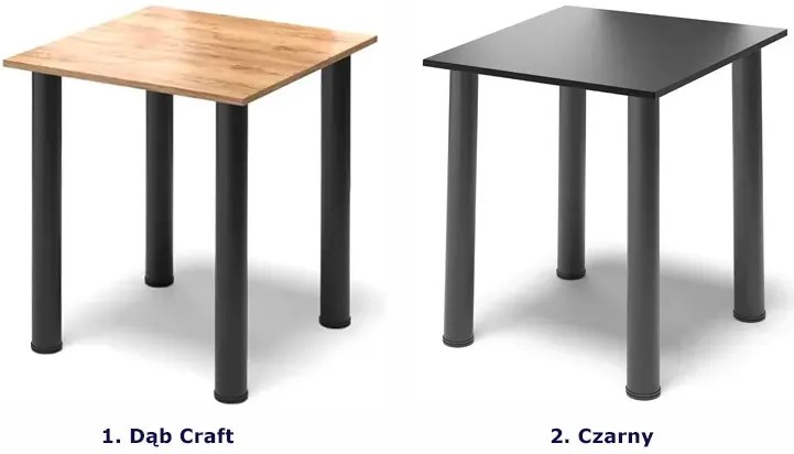 Industrialny stół z wykręcanymi nogami dąb craft G8-T08