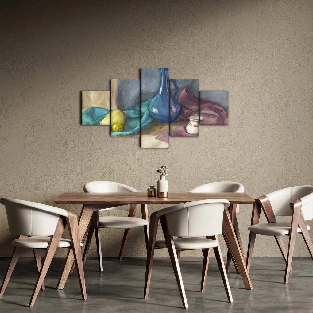 Obraz - Malowana martwa natura (125x70 cm)