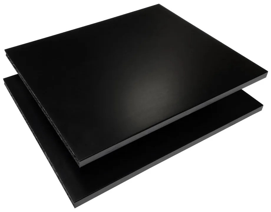 Czarne półki do modułowych systemów półek 2 szt. 32x27 cm Mistral Kubus – Hammel Furniture