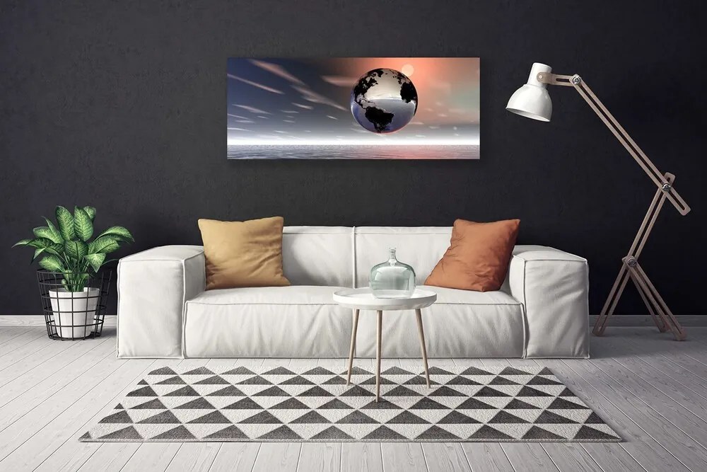 Obraz canvas na ścianę Artystyczna Wizja Planety Ziemia