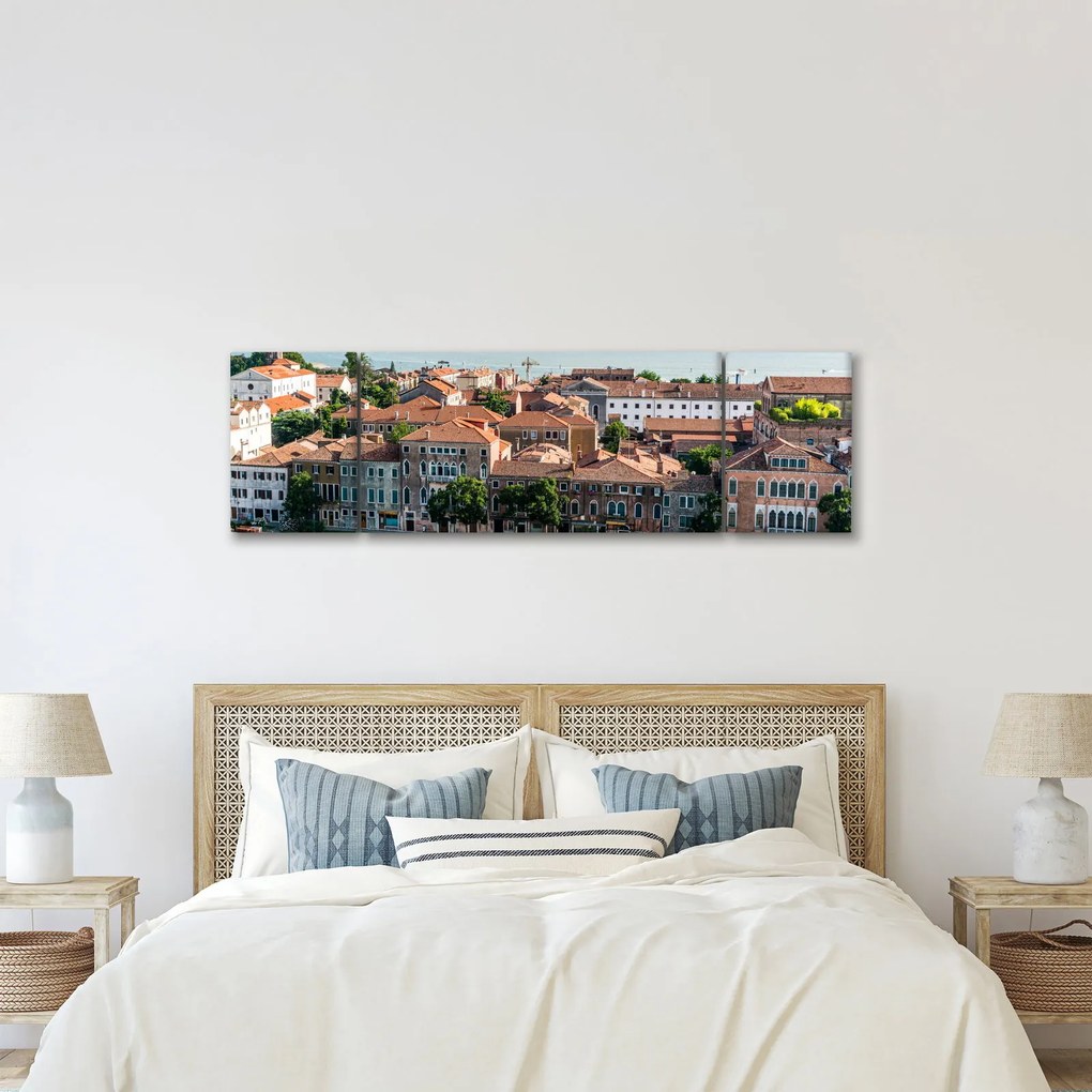 Obraz - Widok miasta z lotu ptaka (170x50 cm)