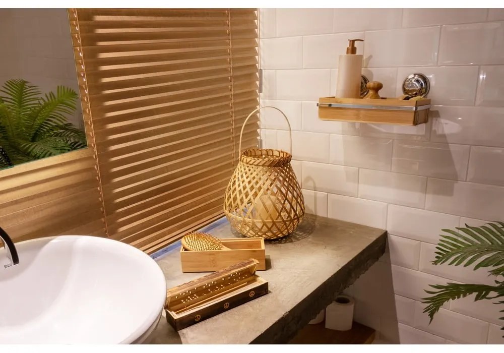 Bambusowy uchwyt na akcesoria łazienkowe Compactor Spa