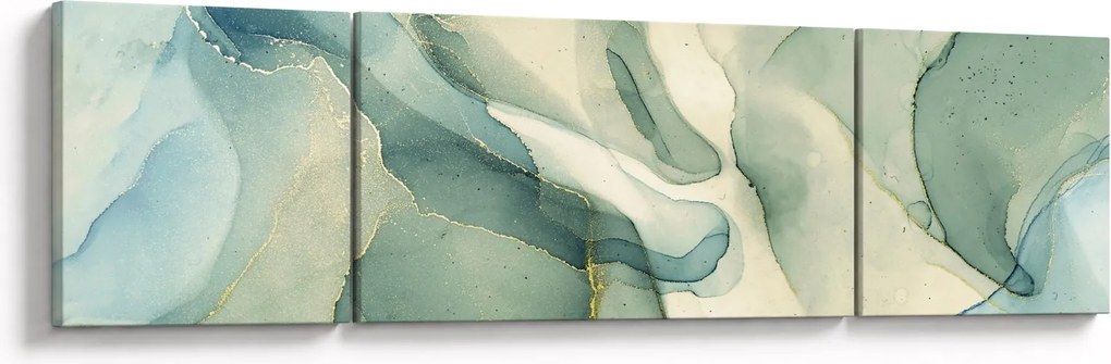 Obraz - Atramentowa abstracja (170x50 cm)