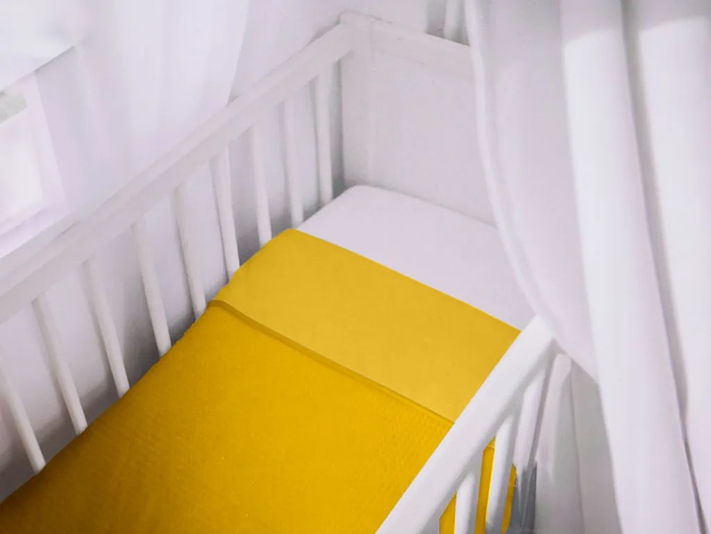 Dziecięcy kocyk bawełniany do łóżeczka DREAMLINE 75x100 cm Kolor: Jasnoszary