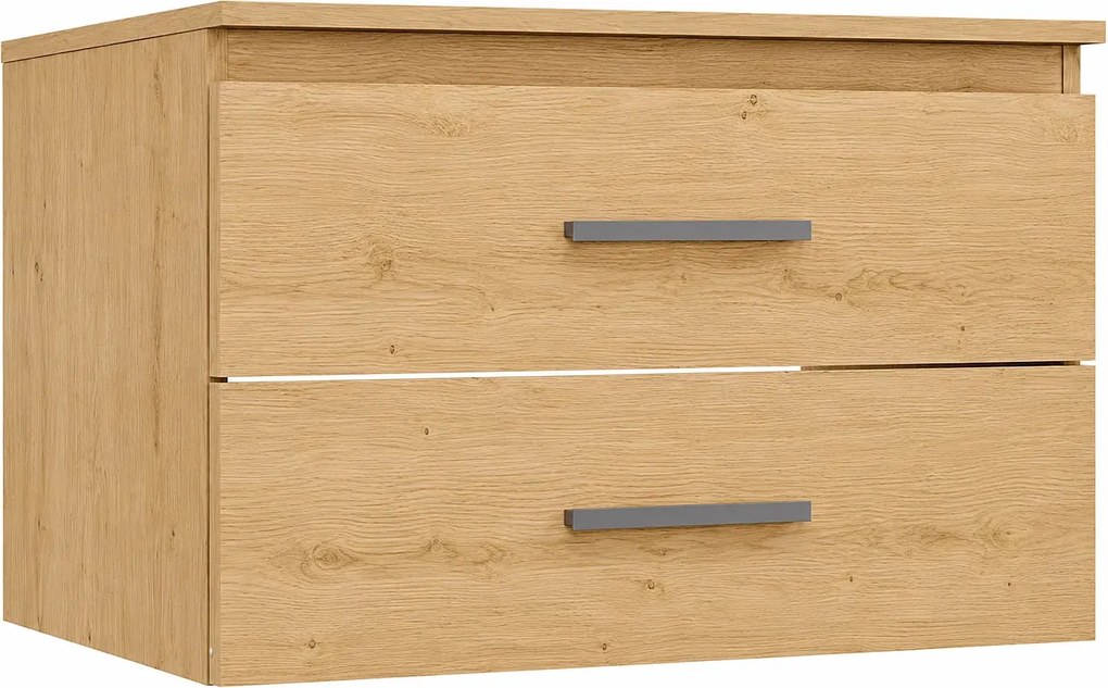 Szafka wisząca na umywalkę nablatową dąb artisan 80 cm R3-B31