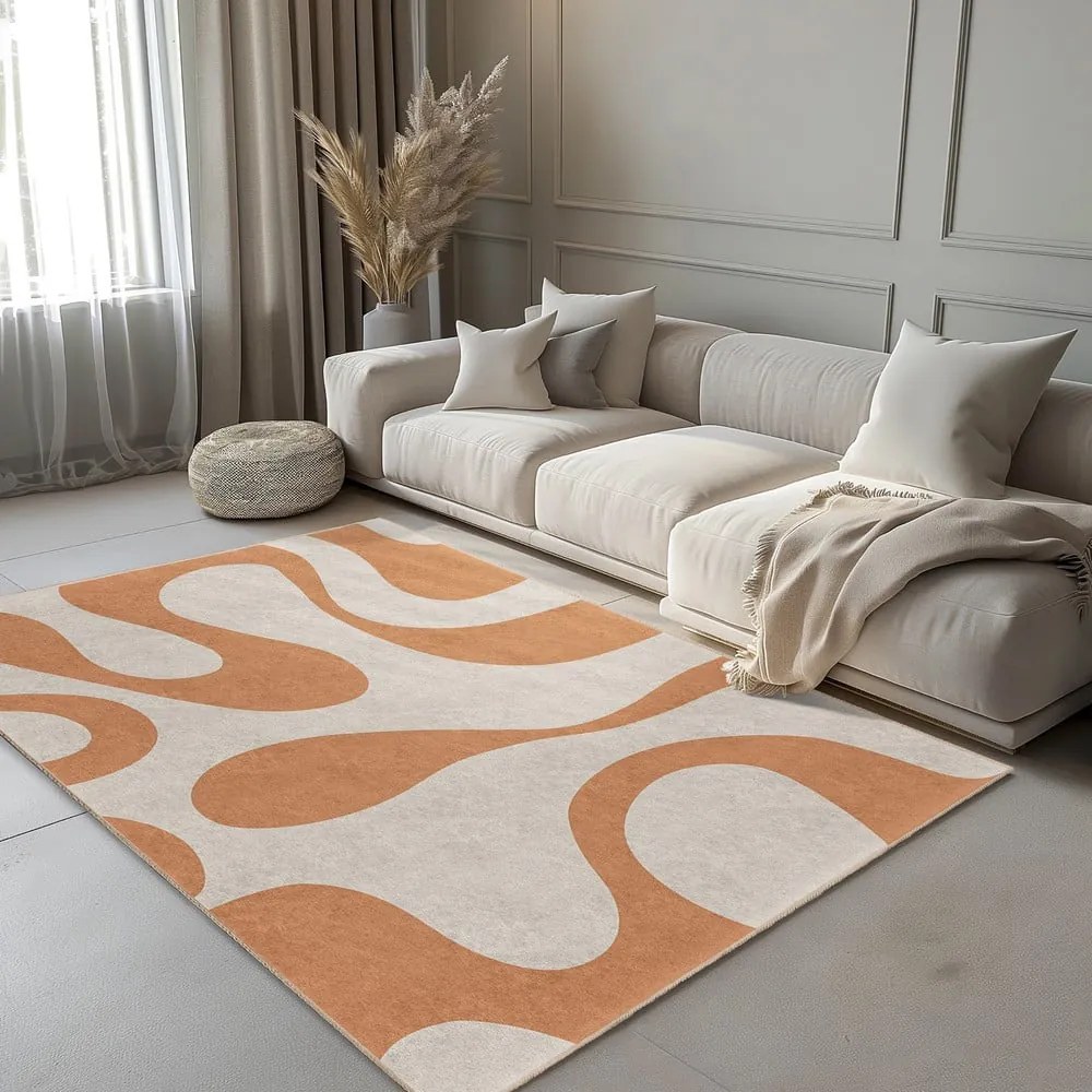 Pomarańczowy dywan odpowiedni do prania 160x230 cm Caramel Latte – Mila Home