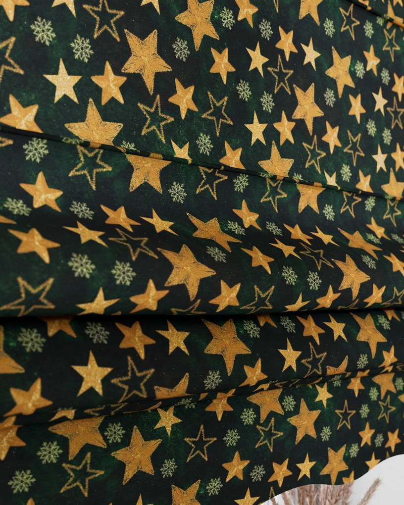 Roleta rzymska Florencja kolor zielony tkanina wzorzysta