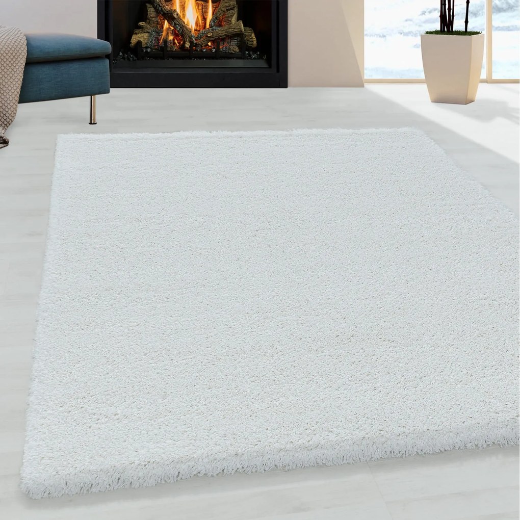 Dywan shaggy Fluffy Super Soft biały 200 cm x 290