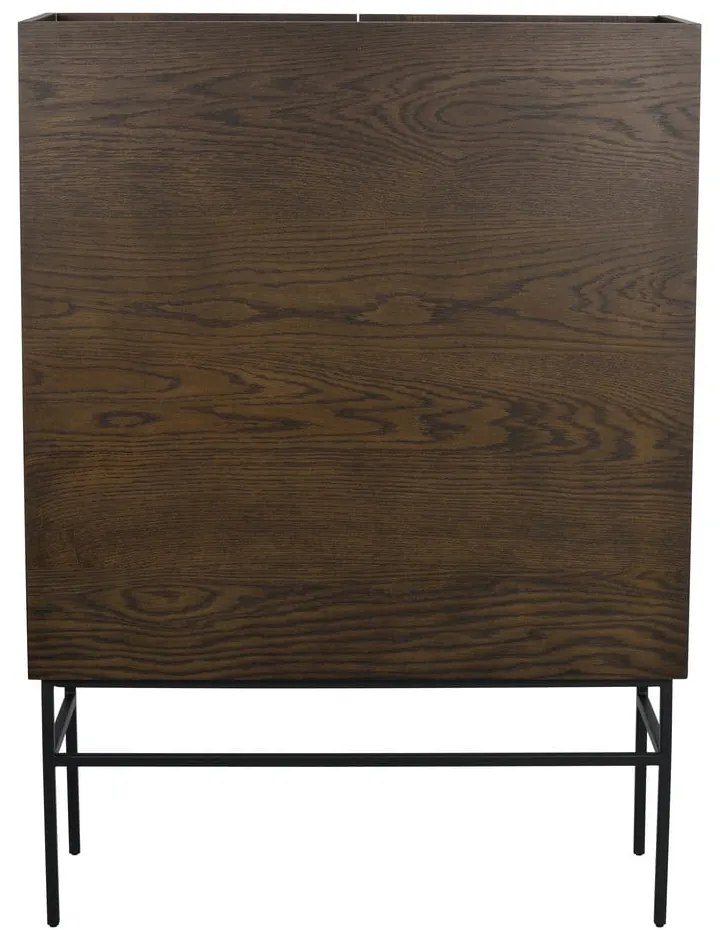 Brązowa szafka w dekorze dębu 100x140 cm Halifax – Rowico