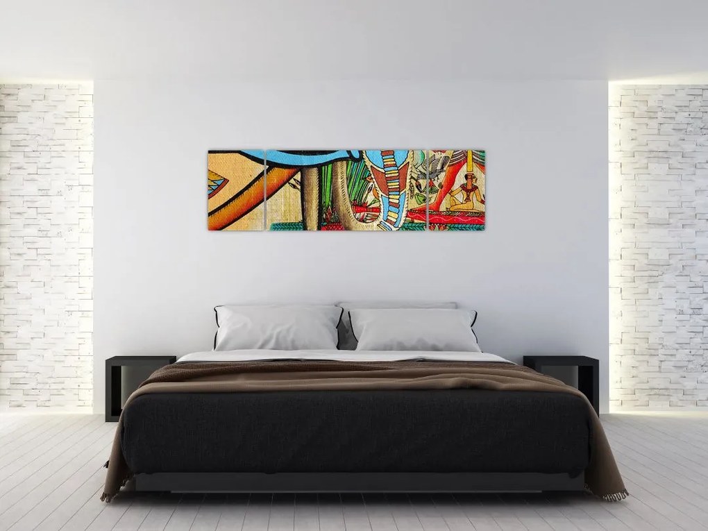 Obraz motywami egipskimi (170x50 cm)