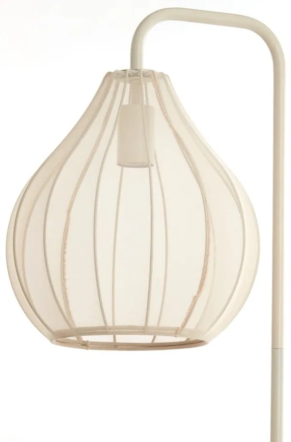 Beżowa lampa stojąca z tekstylnym kloszem (wysokość 156,5 cm) Elati – Light &amp; Living