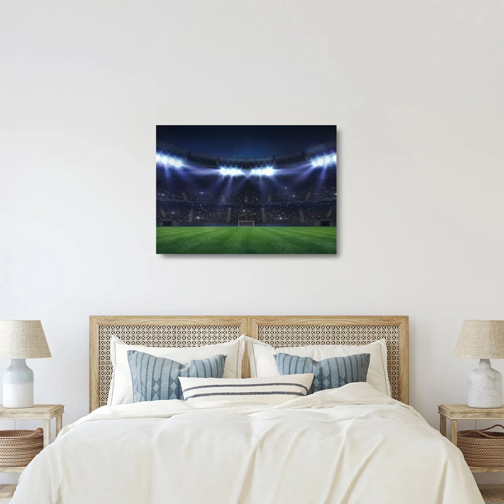 Obraz na szkle - Stadion piłkarski (70x50 cm)